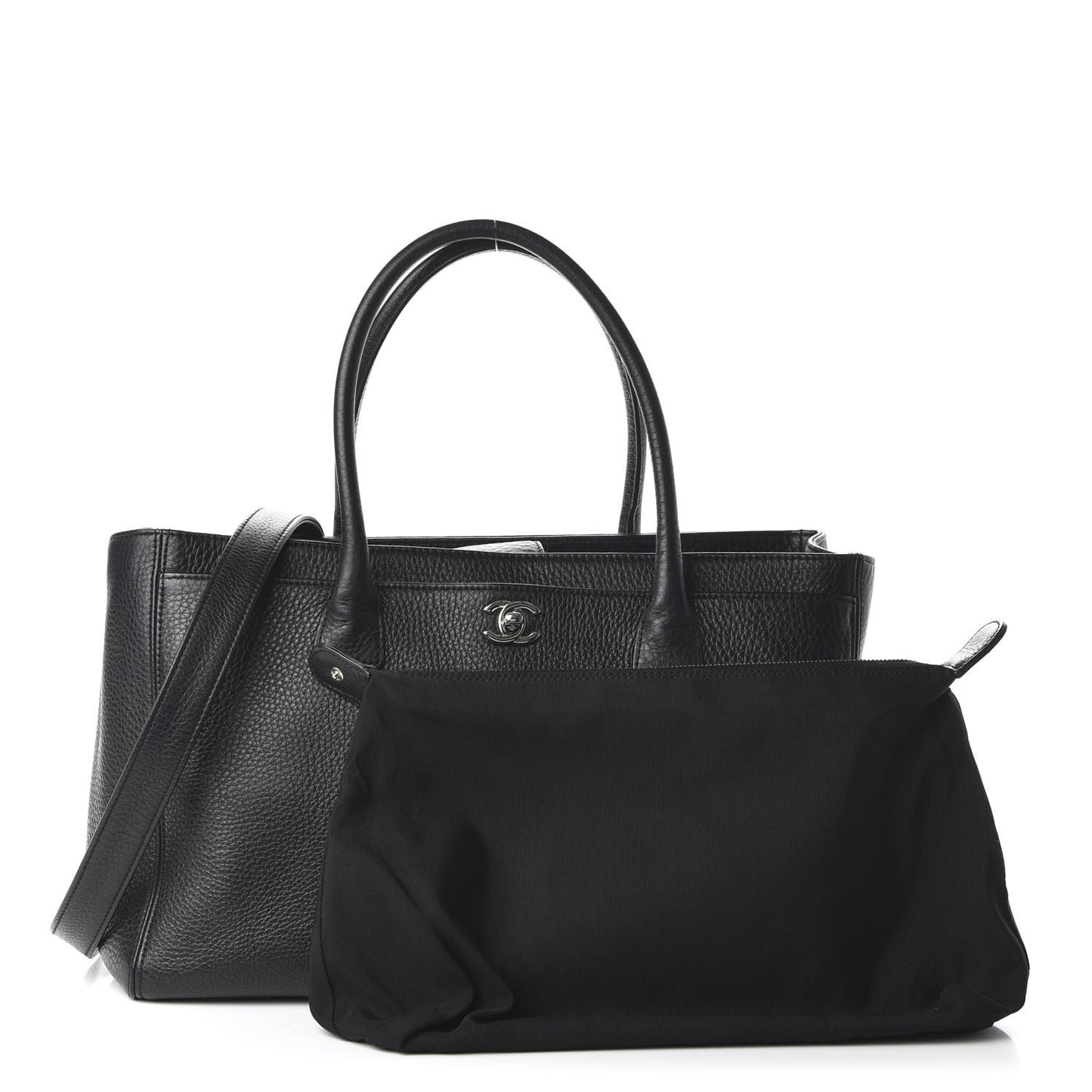 Deerskin Cerf Executive Shopper Tote Black
