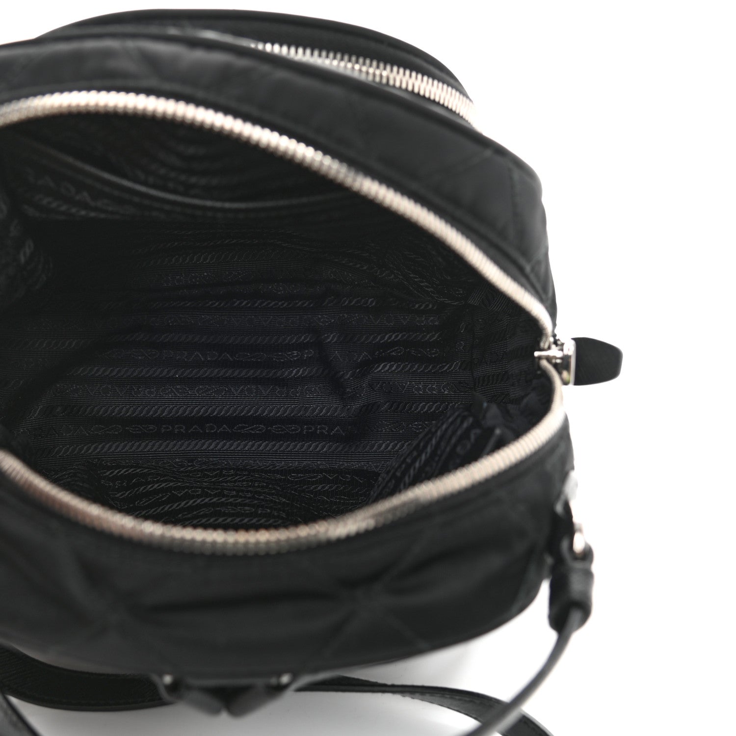 Prada Nylon Tessuto Impuntu Quilted Backpack Black 5 of 12