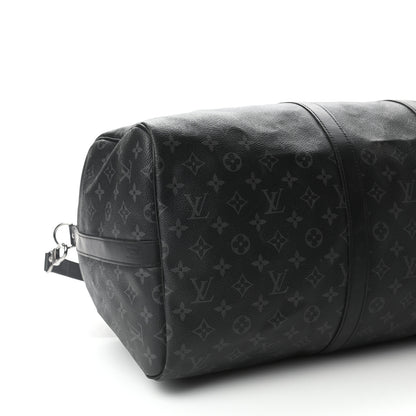 Louis Vuitton Monogram Eclipse Keepall Bandouliere 55 9 of 10