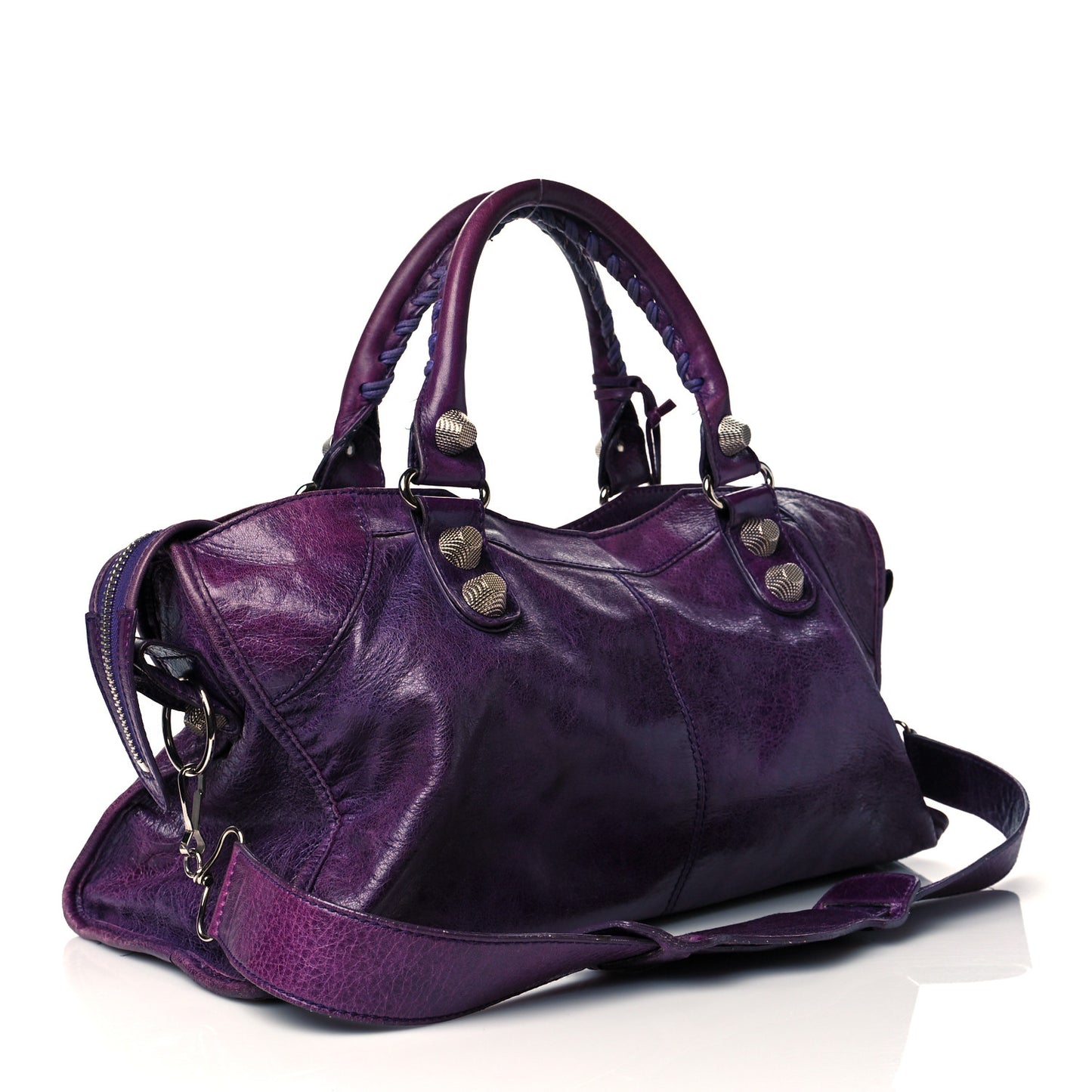 Agneau Giant 21 Silver Hardware Part Time Raisin