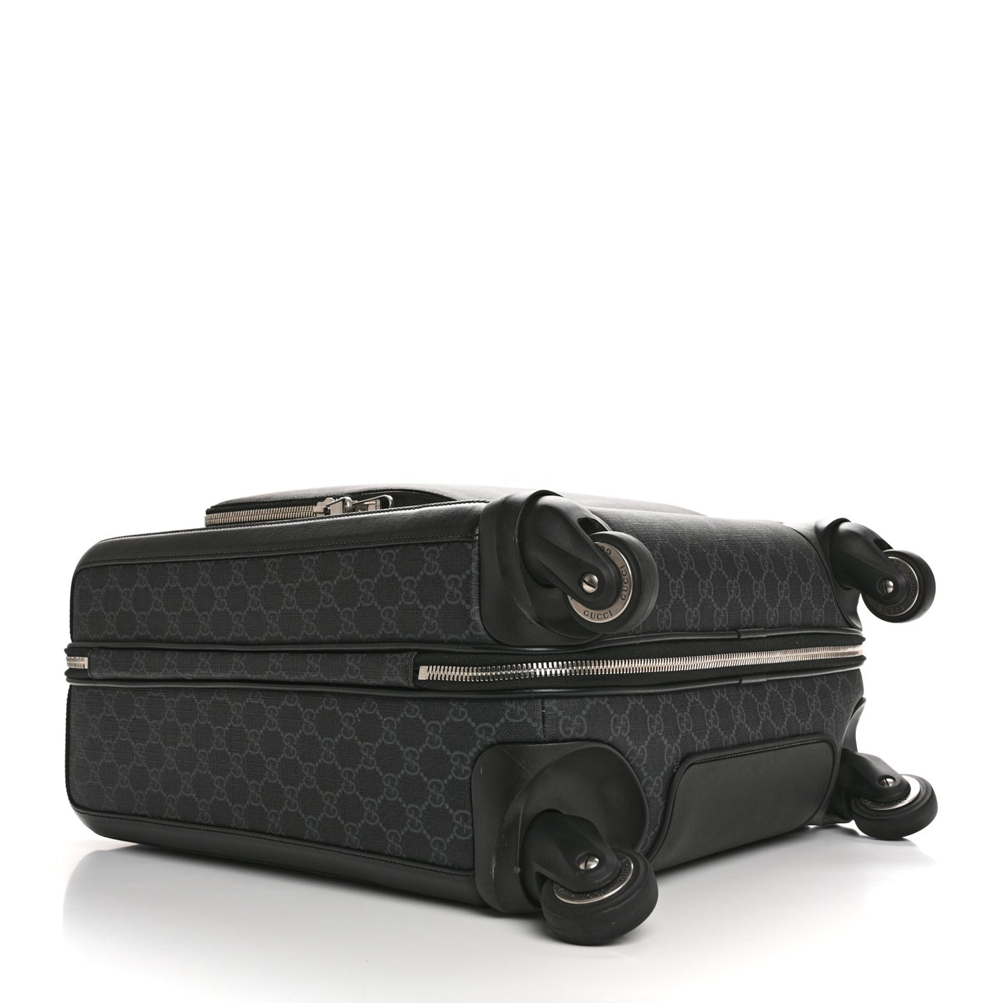 GG Supreme Monogram Calfskin Carry On Trolley Black