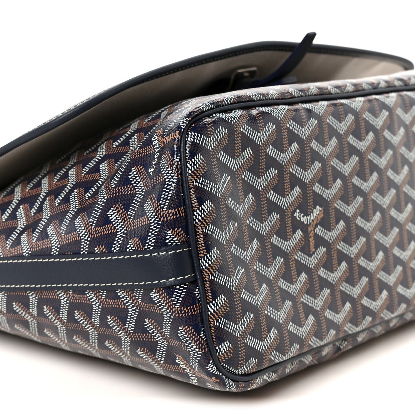 Goyardine Capetien Messenger Bag Navy