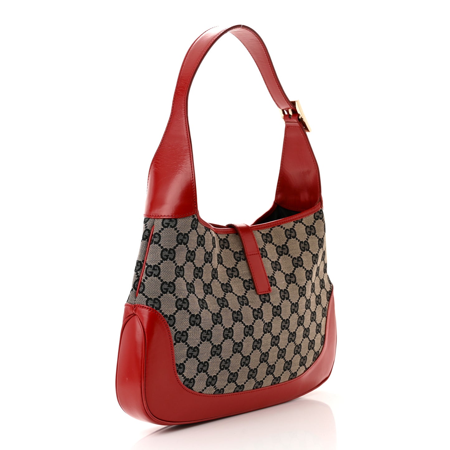 Monogram Jackie O Hobo Beige Blue Red