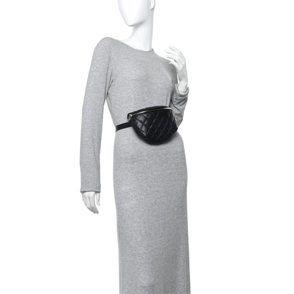 Chanel Calfskin Quilted Waist Belt Bag Black 2 of 10