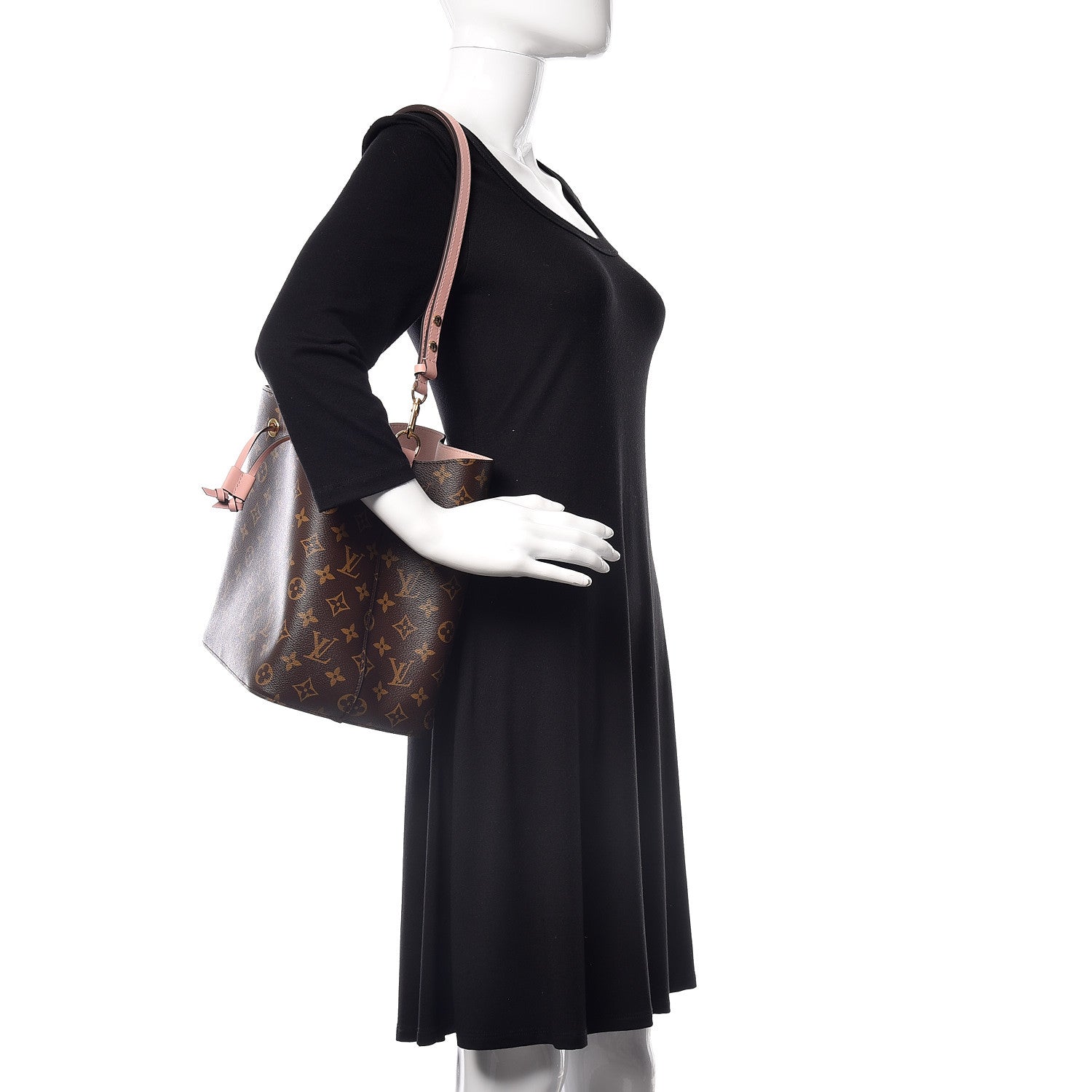 Louis Vuitton Monogram Neonoe MM Rose Poudre 2 of 11