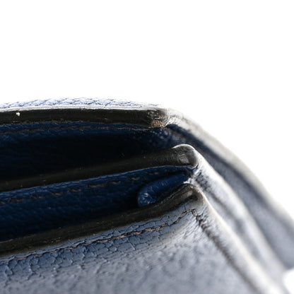 Hermes Chevre Mysore Bearn Gusset Wallet Bleu Agate 10 of 10