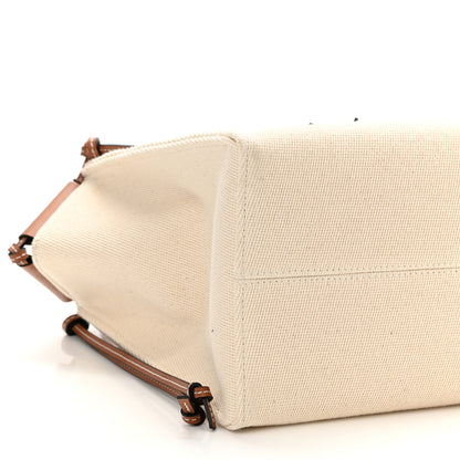 Loewe Canvas Calfskin Cushion Tote Beige 7 of 10
