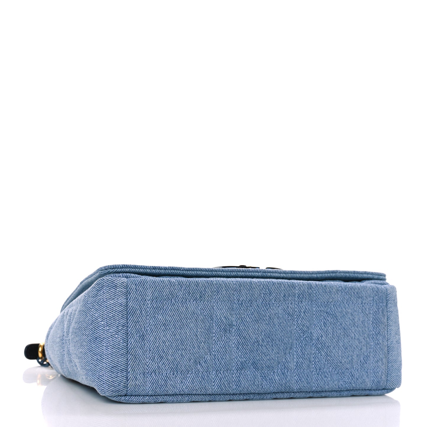 Denim Macrocannage Medium Caro Bag Blue