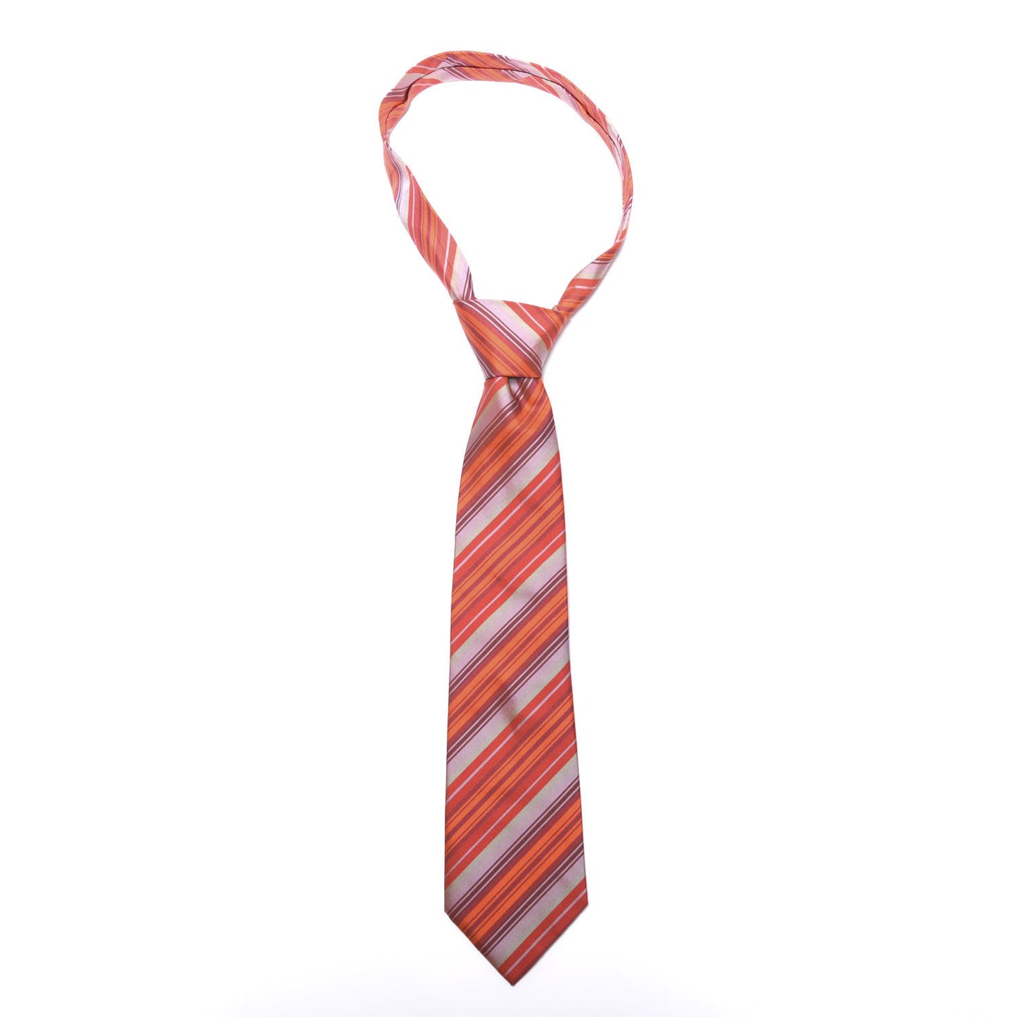 Silk Diagonal Stripe Neck Tie