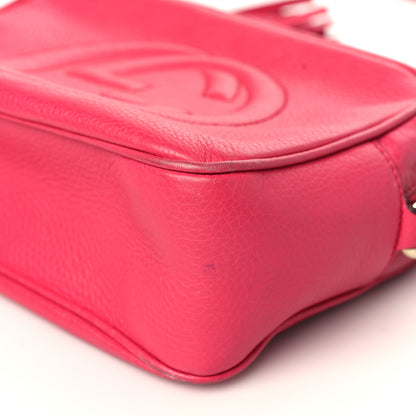 Gucci Pebbled Calfskin Small Soho Disco Bag Fuchsia 9 of 12