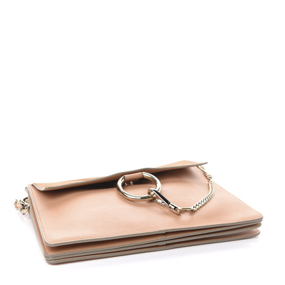 Chloe Calfskin Suede Medium Faye Shoulder Bag Blushy Pink 4 of 14
