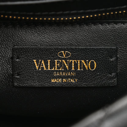 Valentino Garavani Nappa Large Roman Stud Shoulder Bag Black 6 of 11