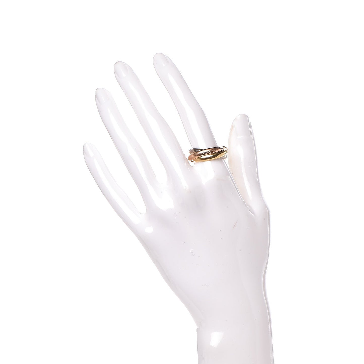 18K Pink Yellow White Gold Classic Trinity Ring 57 8
