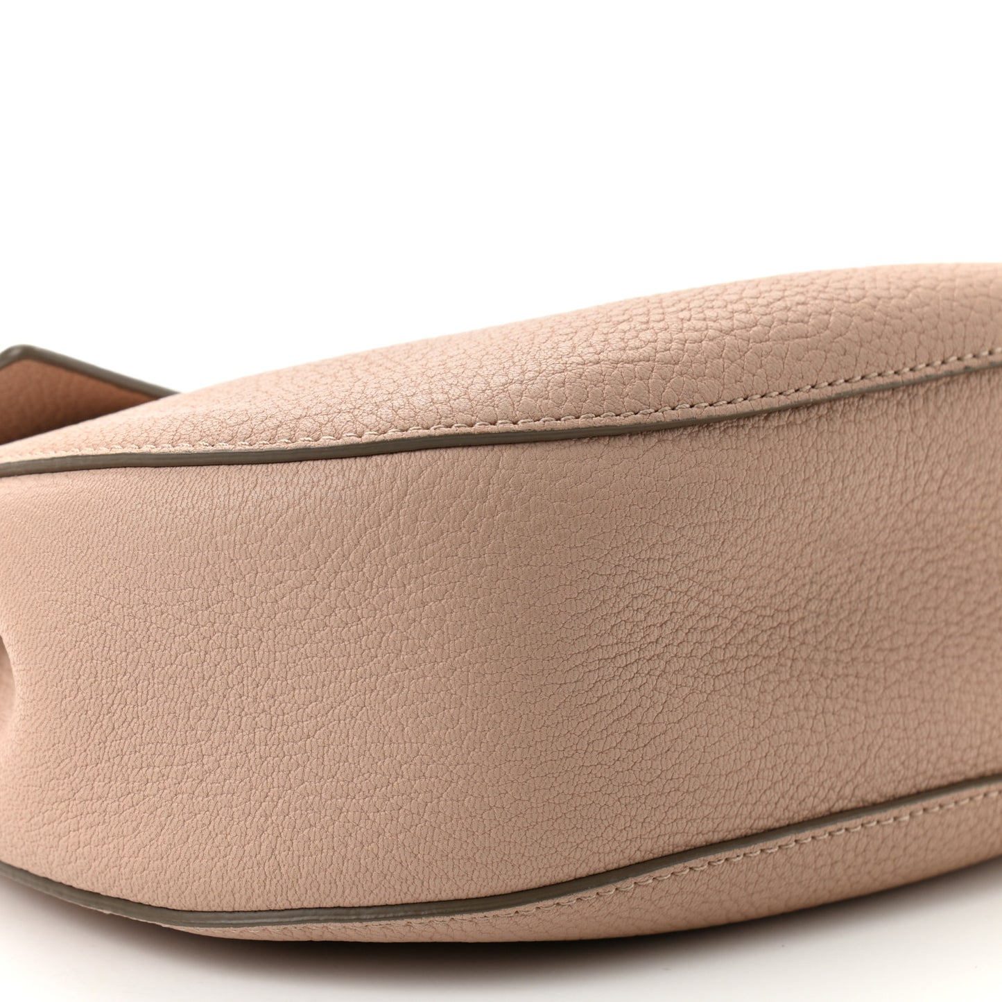 Grained Lambskin Drew Shoulder Bag Cement Pink