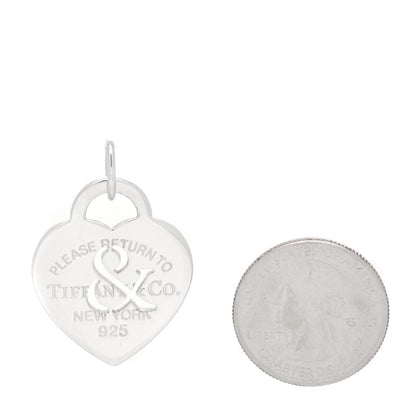 Tiffany Sterling Silver Return to Tiffany Ampersand Heart Charm 2 of 5