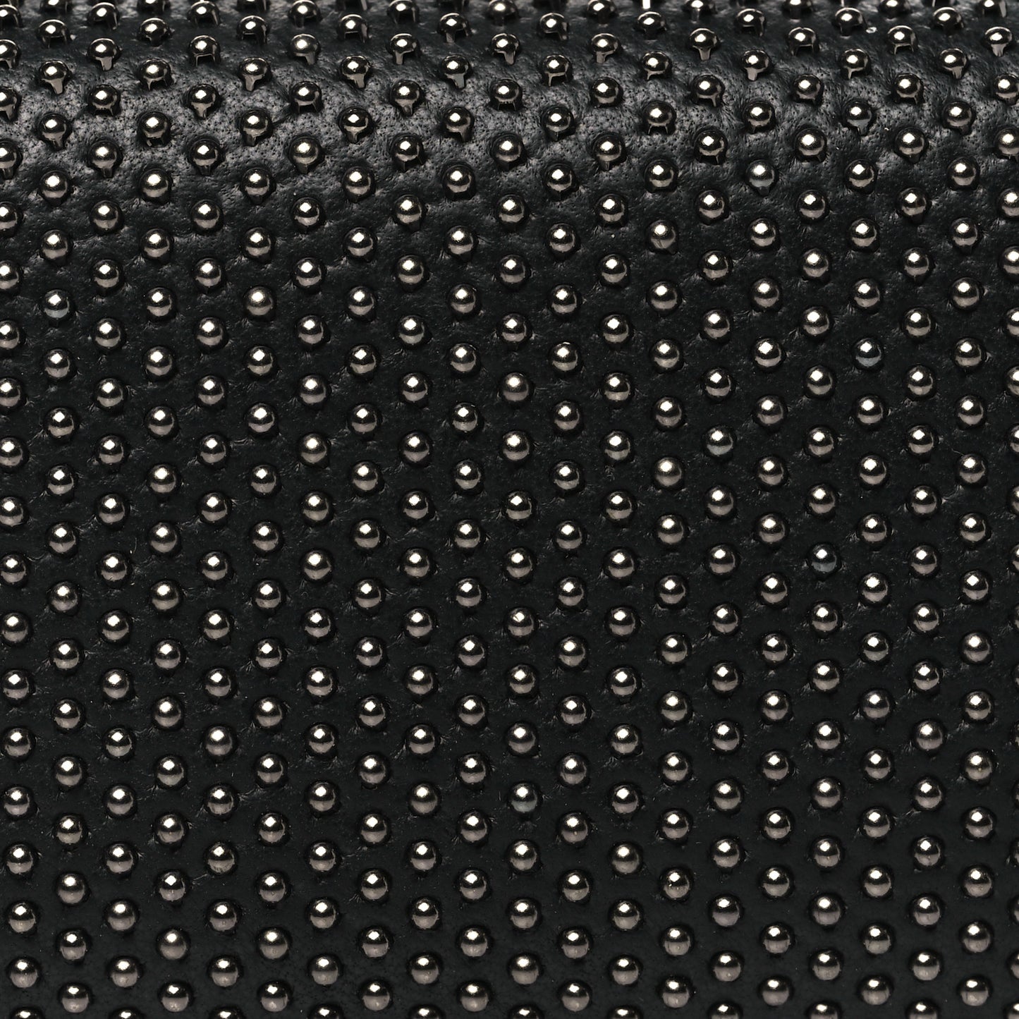Suede Studded Skull Knuckle Box Clutch Black