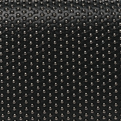 Alexander McQueen Suede Studded Skull Knuckle Box Clutch Black 8 of 11
