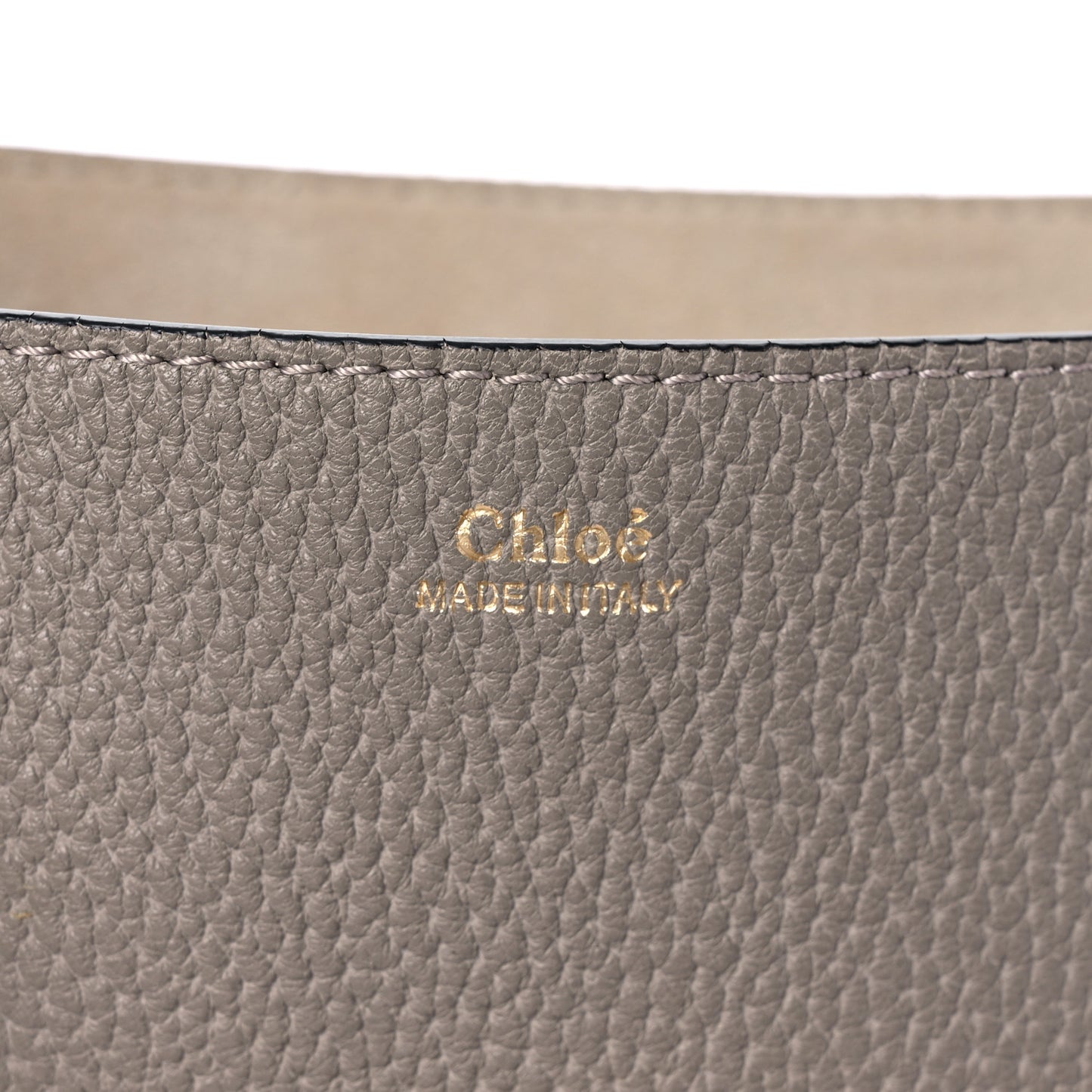 Grained Lambskin Drew Shoulder Bag Motty Grey