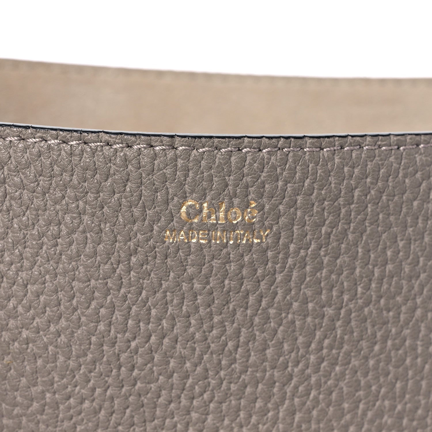 Chloe Grained Lambskin Drew Shoulder Bag Motty Grey 6 of 9