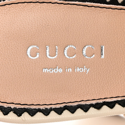 Gucci Malaga Kid Janaya 150mm Platform Sandals 38.5 Mystic White 6 of 9