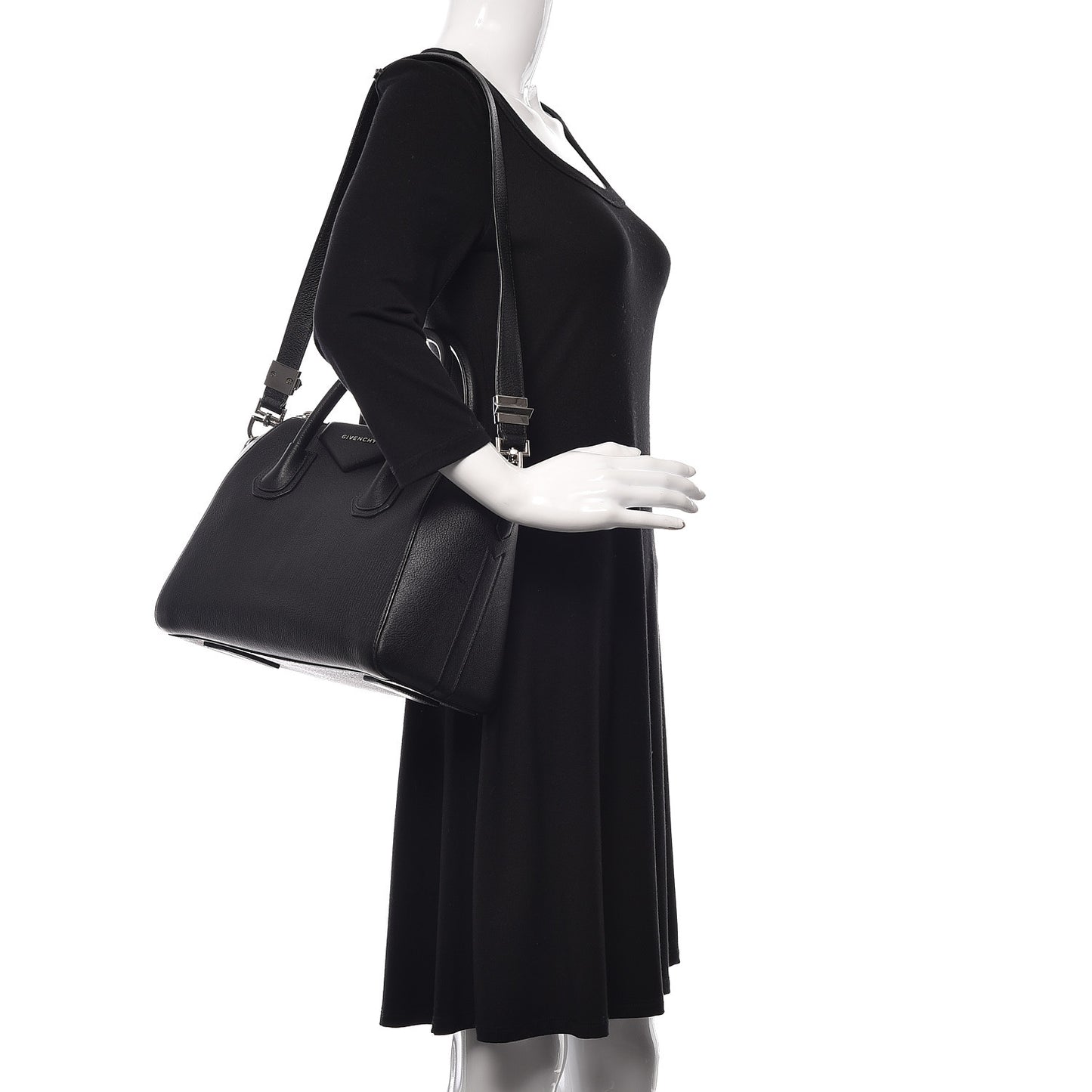 Sugar Goatskin Small Antigona Black