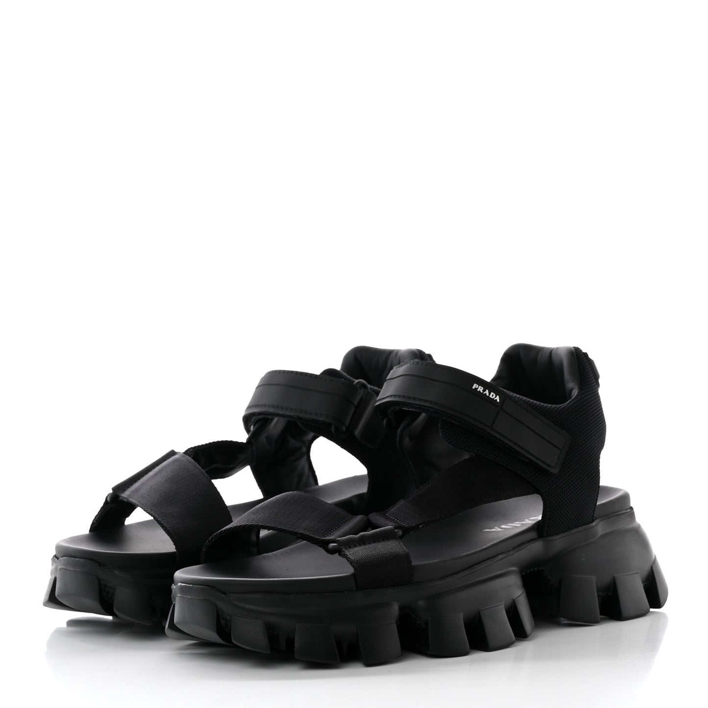 Rubber Nylon Velcro Mens Cloudbust Thunder Sandals 8.5 Black