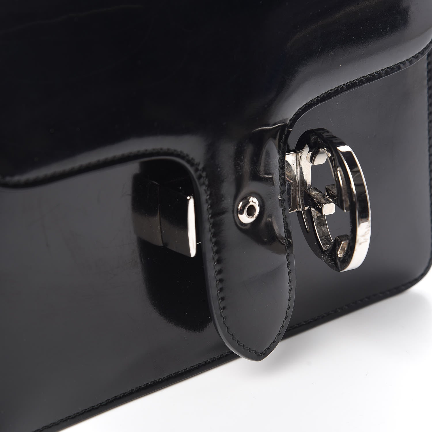 Gucci Shade Lux Calfskin Small Interlocking G Shoulder Bag Black 10 of 10