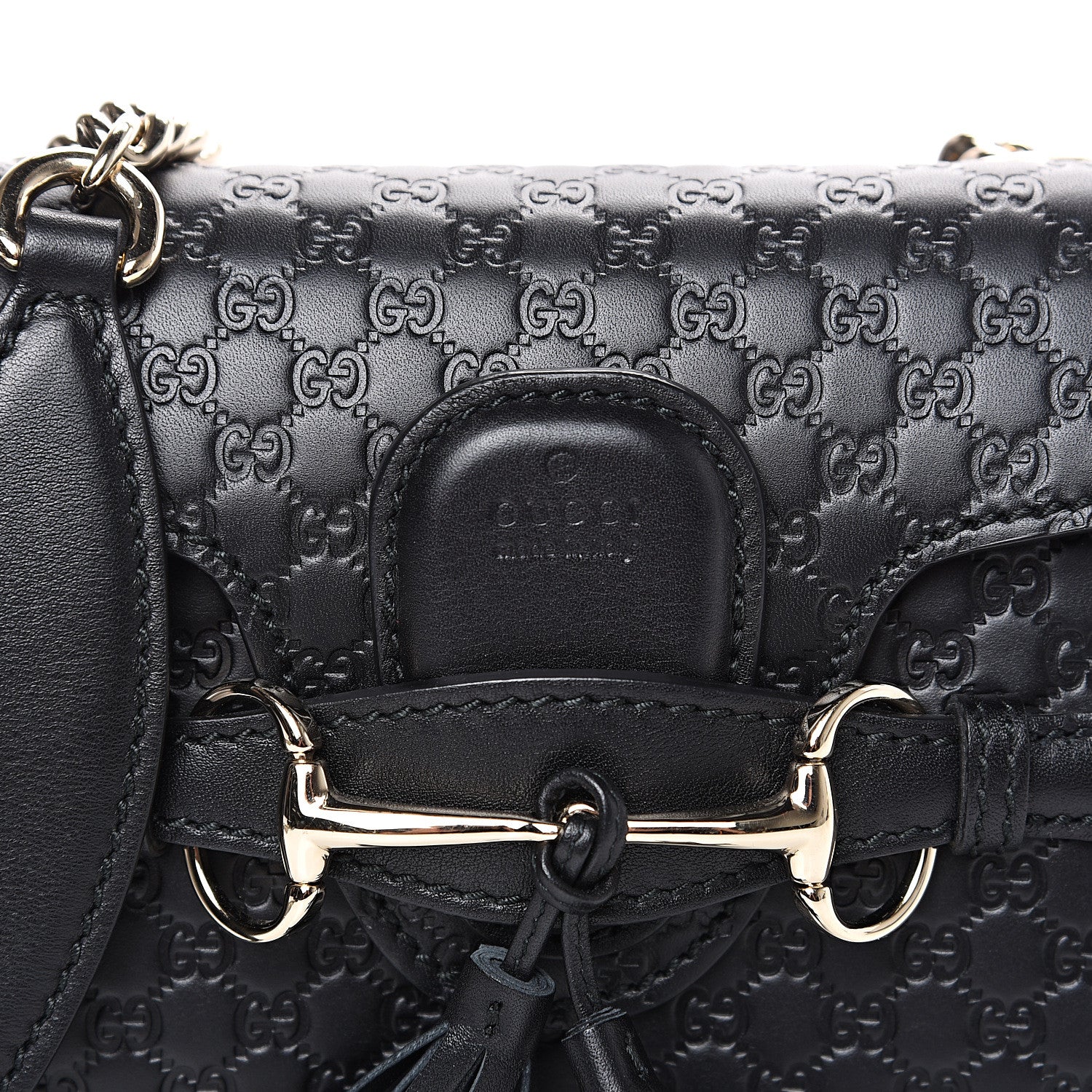 Gucci Microguccissima Mini Emily Shoulder Bag Black 9 of 10