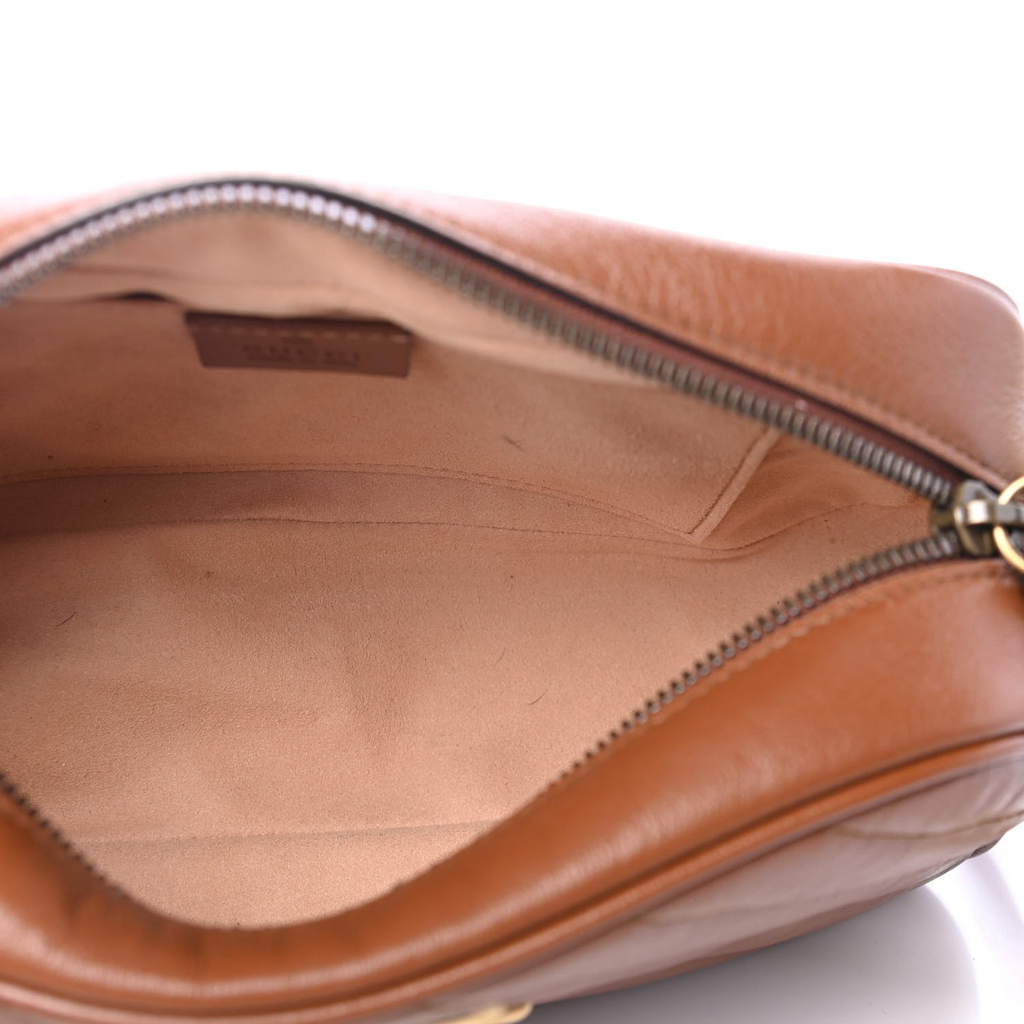 Glazed Calfskin Matelasse Diagonal Small GG Marmont Chain Shoulder Bag Cuir