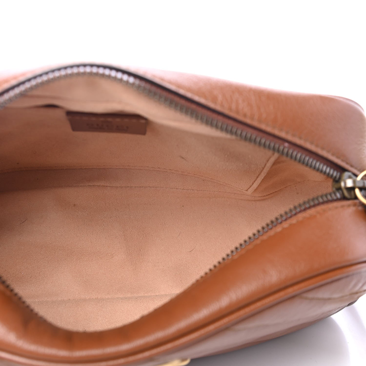 Gucci Glazed Calfskin Matelasse Diagonal Small GG Marmont Chain Shoulder Bag Cuir 4 of 4