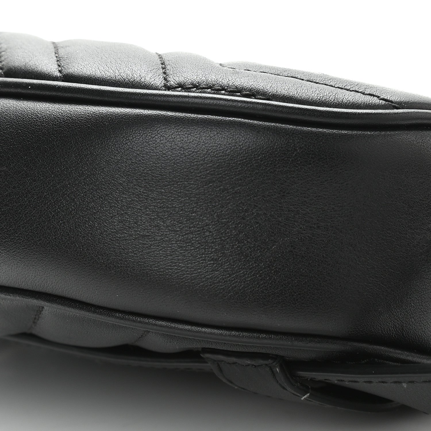 Gucci Calfskin Matelasse GG Marmont Belt Bag 85 34 Black 9 of 10
