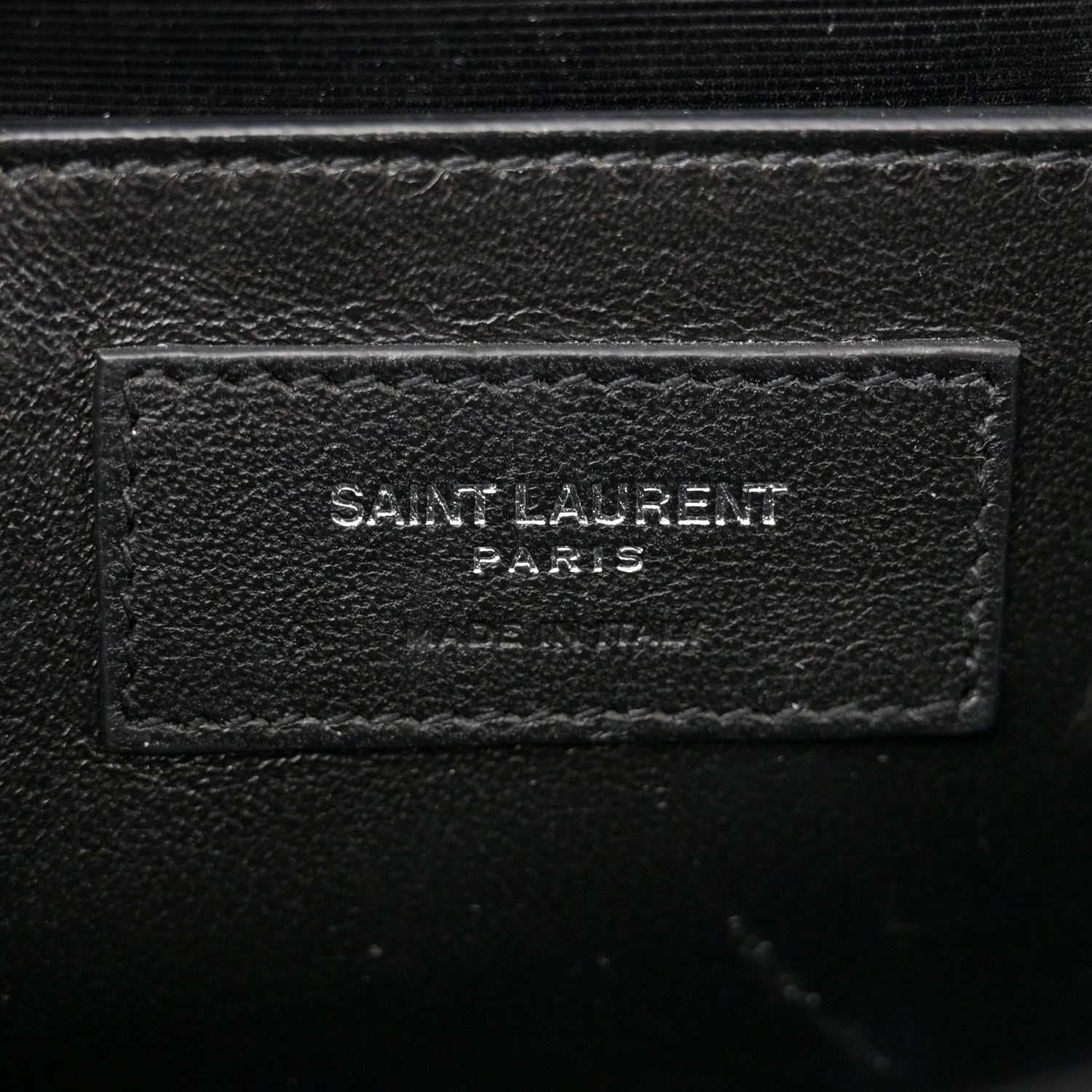 Saint Laurent Grain De Poudre Medium Classic Monogram Kate Satchel Black 6 of 13