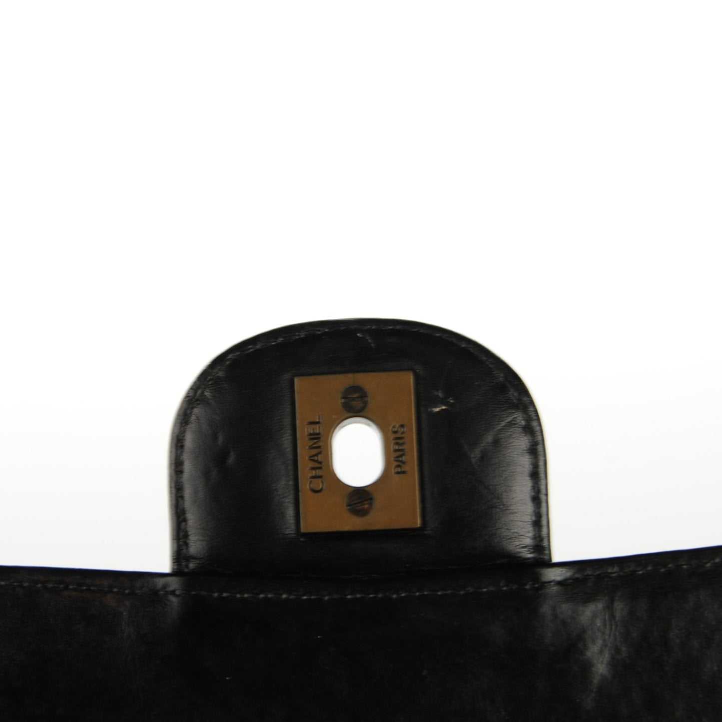 Lambskin Quilted Medium Single Flap Black