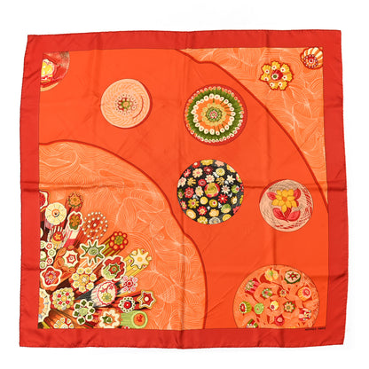 Hermes Silk Sulfure et Presse Papiers II Scarf 90 1 of 8