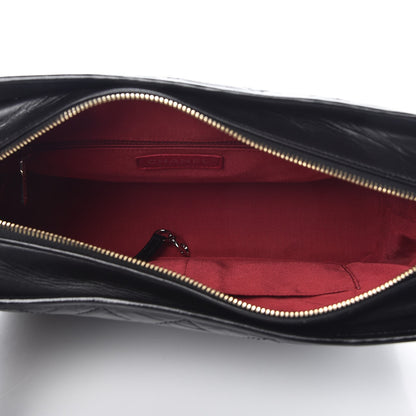 Chanel Aged Calfskin Quilted Medium Gabrielle Hobo Black 5 of 9