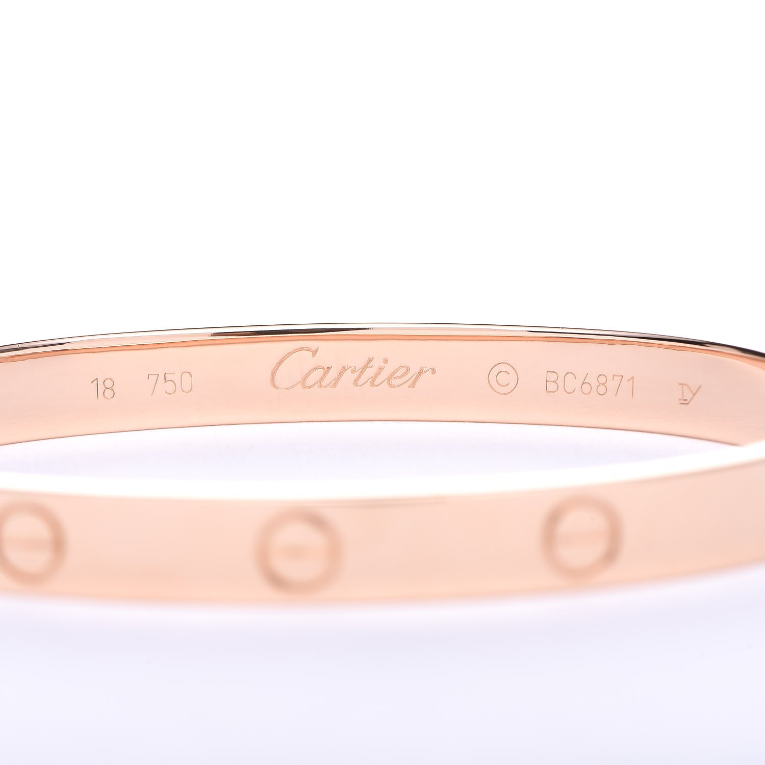 Cartier 18K Pink Gold LOVE Bracelet 18 4 of 6