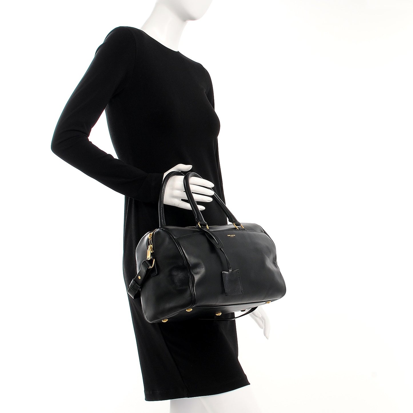 Smooth Calfskin Classic Duffle 6 Bag Black