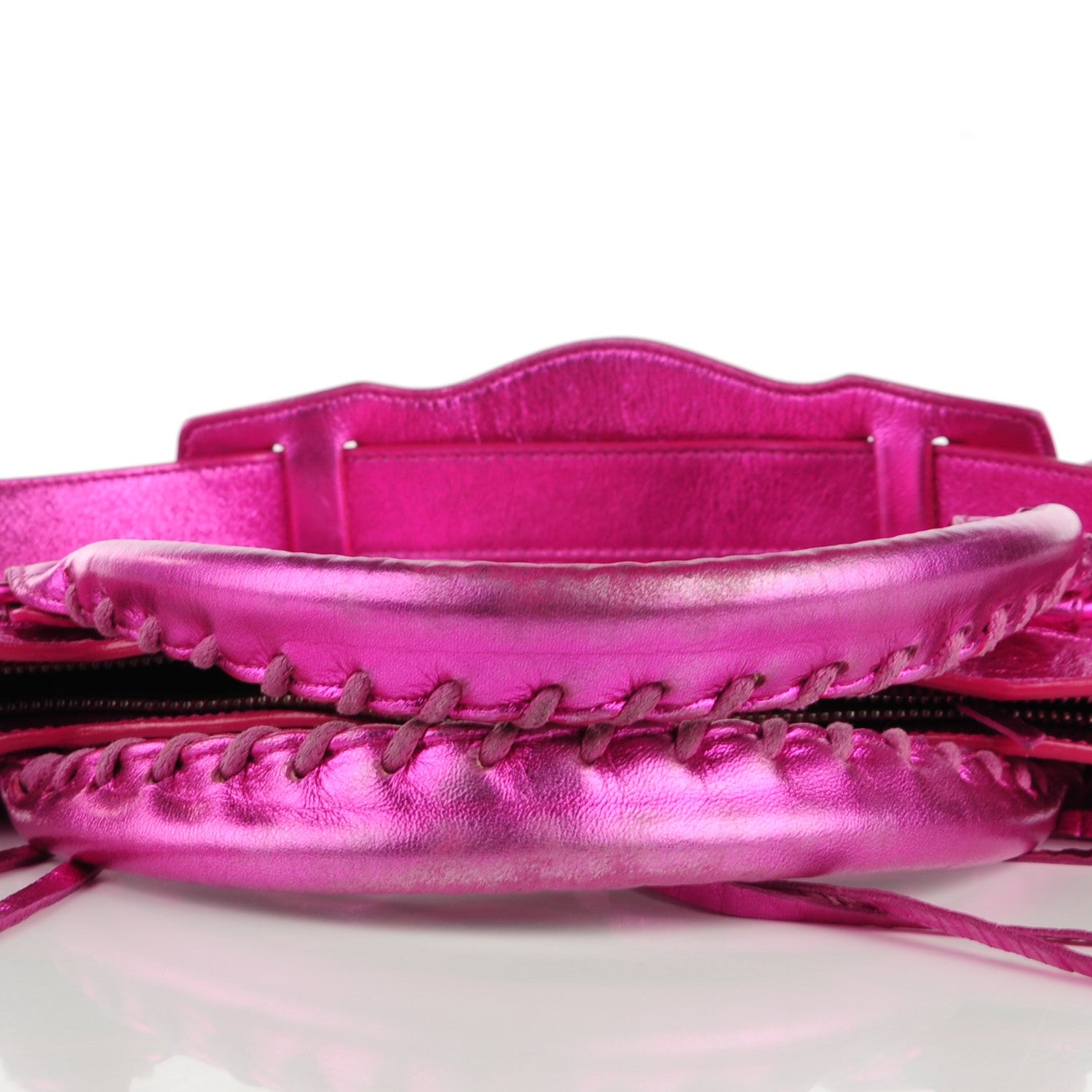 Balenciaga Metallic Chevre Classic Hardware First Magenta 2 of 10