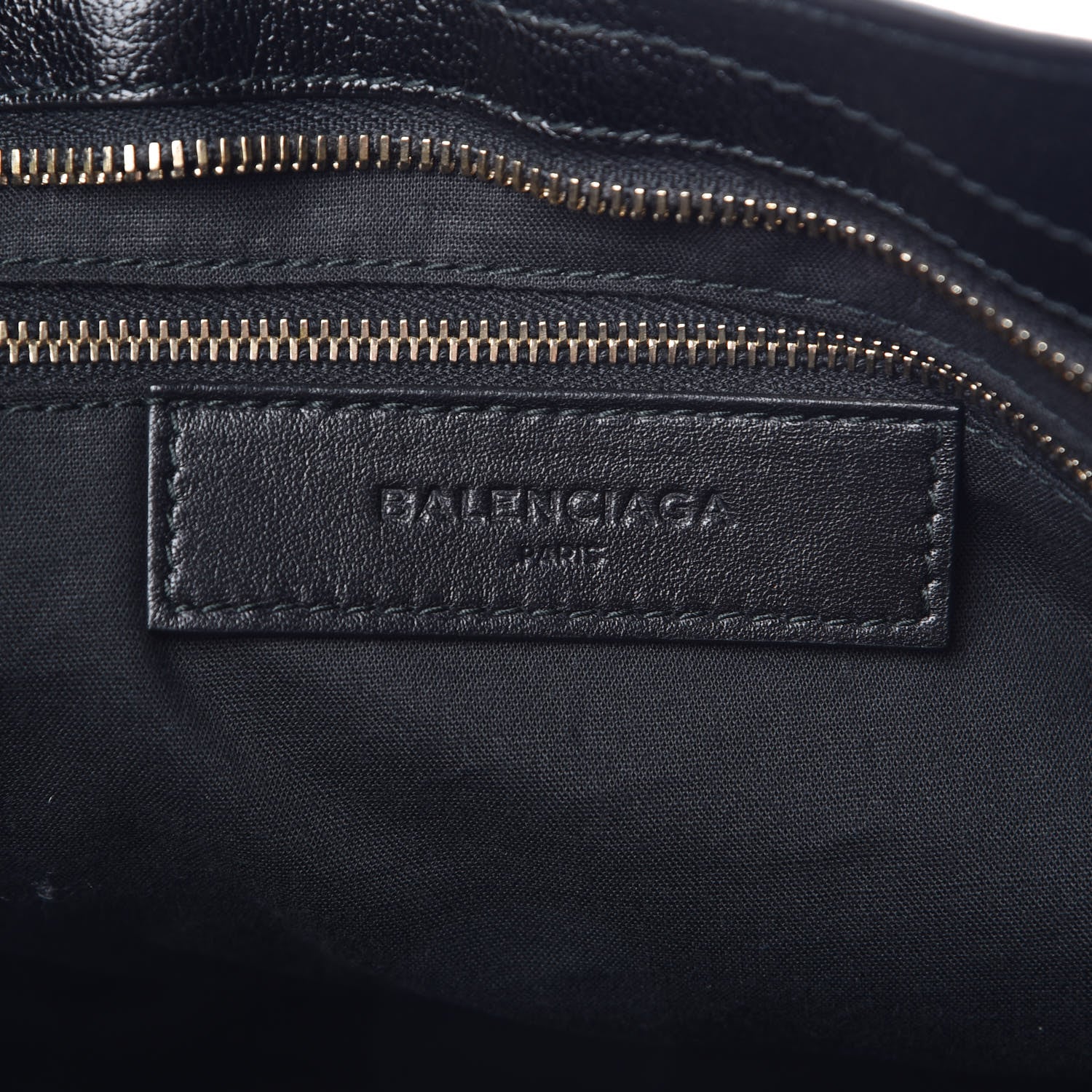 Balenciaga Chevre Gold Metallic Edge Hardware City Black 6 of 8