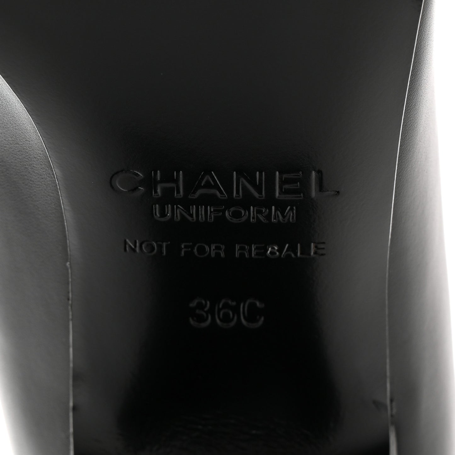 Lambskin Cap Toe CC Pumps 36 Black