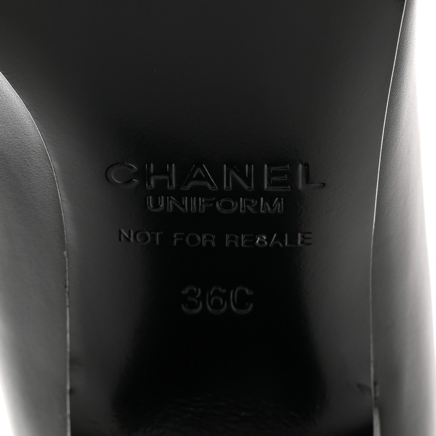 Chanel Lambskin Cap Toe CC Pumps 36 Black 8 of 9