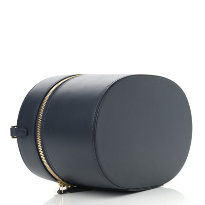Mansur Gavriel Vegetable Tanned Train Case Blue 4 of 11