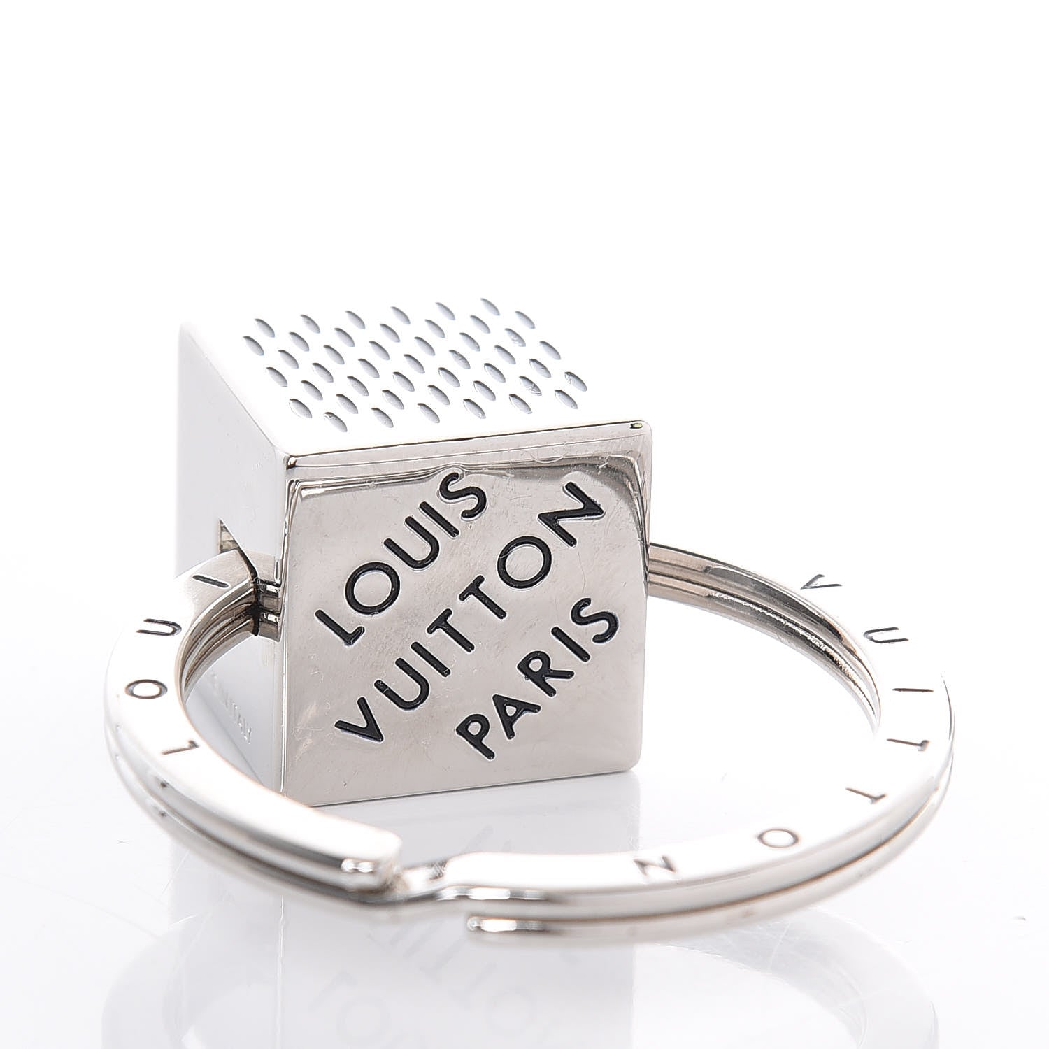 Louis Vuitton Damier Cube Key Holder Silver 4 of 4
