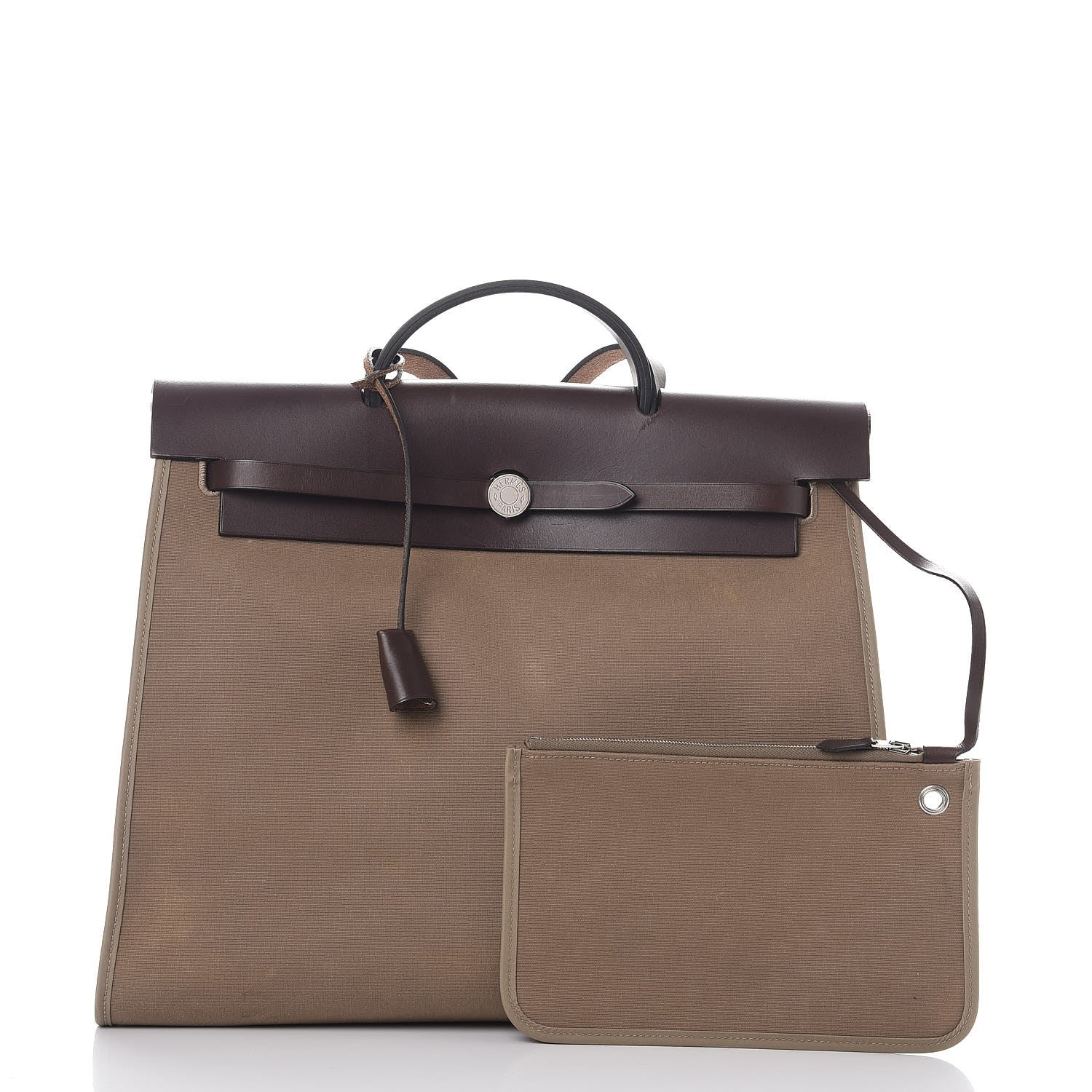 Hermes Toile Vache Hunter Herbag Zip 39 MM Etoupe Ebene 3 of 8