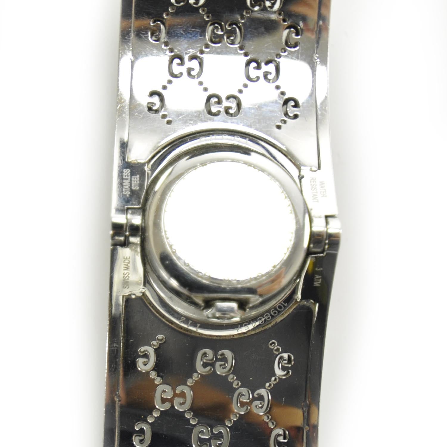 Gucci Stainless Steel Diamond Bezel 23mm Twirl Quartz Watch Brown 6 of 6