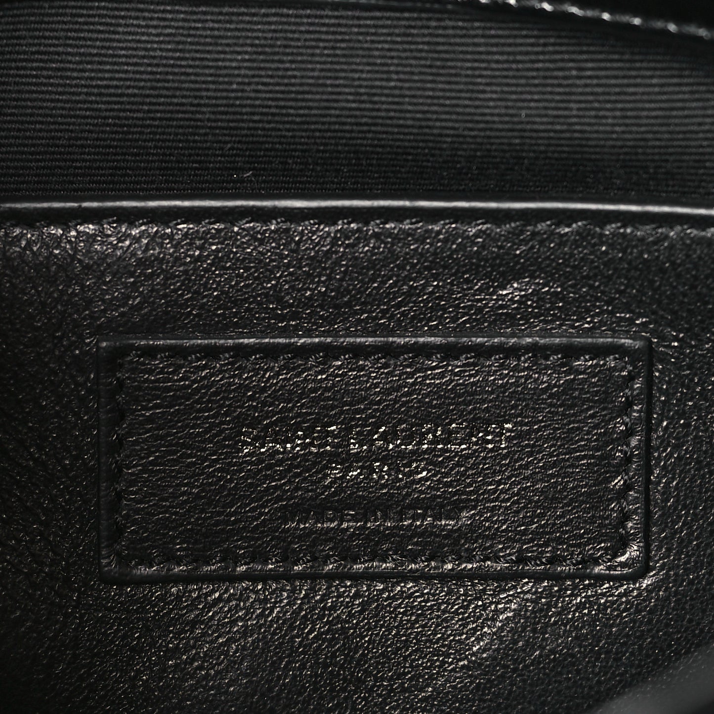 Crinkled Calfskin Matelasse Monogram Baby Niki Chain Satchel Black
