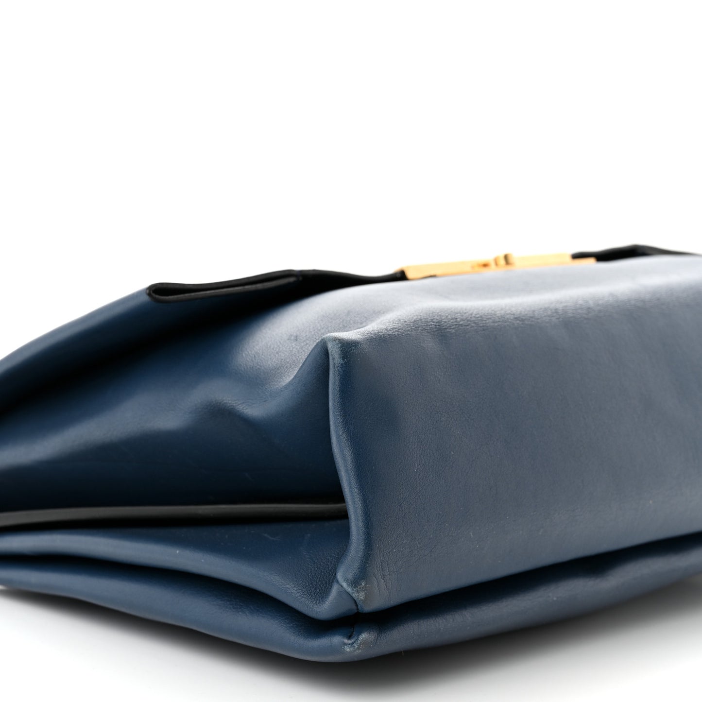 Smooth Calfskin Blade Flap Navy