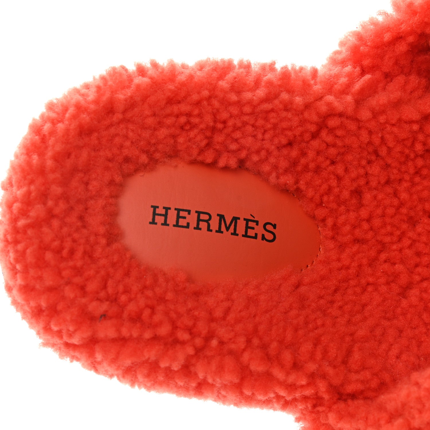 Hermes Woolskin Womens Chypre Sandals 42 Orange 5 of 8