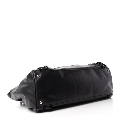 Chanel Calfskin Modern Chain Rhodoid East West Tote Black 4 of 10
