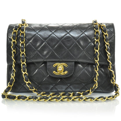 Chanel Lambskin Quilted Small Double Flap Black 1 of 10